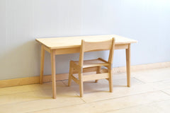 Solid wood chair and table for kids