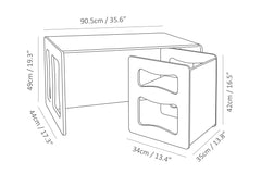 Montessori cube chair/table for kids