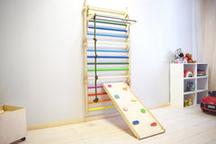 Plywood foldable climbing frame