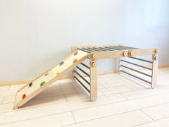 Plywood foldable climbing frame