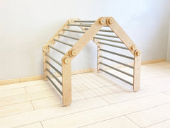 Plywood foldable climbing frame