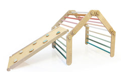 Plywood foldable climbing frame