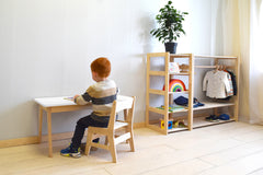 Solid wood chair and table for kids