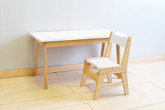 Solid wood chair and table for kids